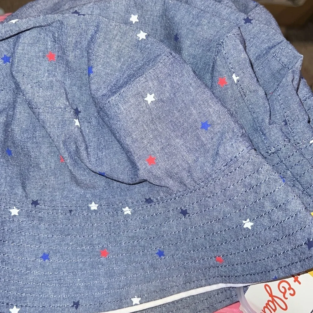 Kids' Americana Reversible Bucket‎ Hat - Cat & Jack Blue